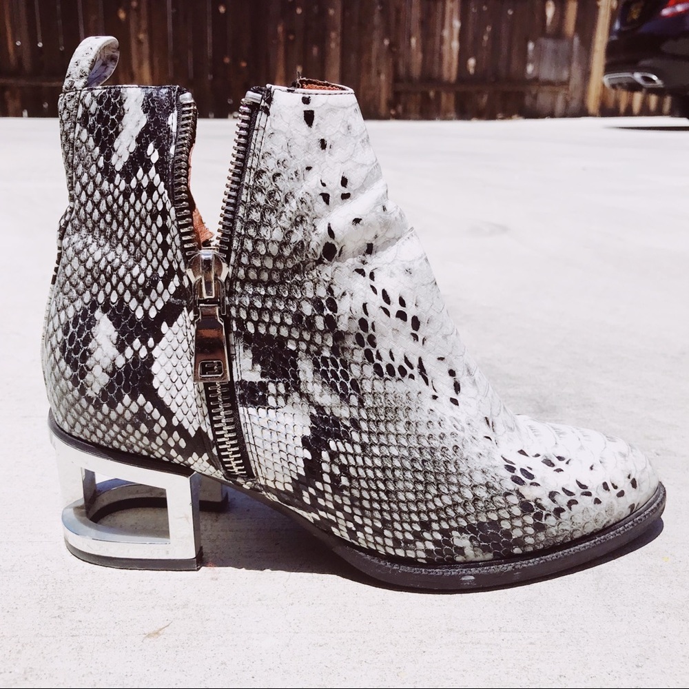 Jeffrey Campbell Snakeskin Booties